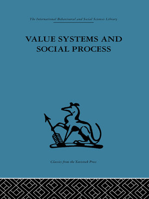 cover image of Value Systems and Social Process